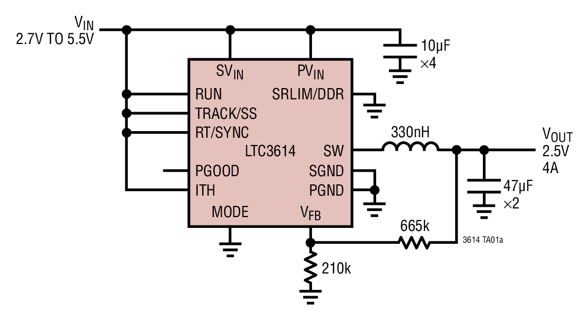 LTC3614Ӧͼһ